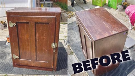 old ice box makeover